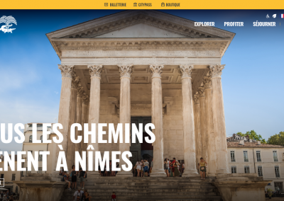 Refonte du site Nîmes Tourisme